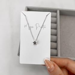 Colar estrela 8mm 40cm