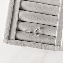 Argola fio bolinhas 12mm tarraxa