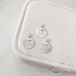 Pingente medalha eu amo praia