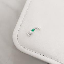 Berloque pingente garrafa de espumante 3D 16mm resina