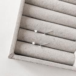 Dupla coração e estrela 3mm