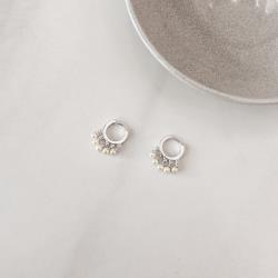 Argola click 11mm pingentes pérolas