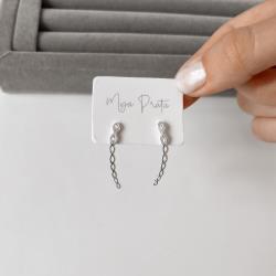 Brinco gomos vazados tarraxa