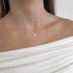 Colar zircônia oval 8mm v12 40cm