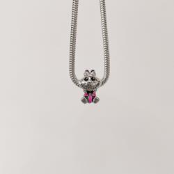 Berloque separador Gato de Cheshire resina 15mm envelhecido