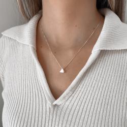 Colar triângulo passante 8mm 45cm