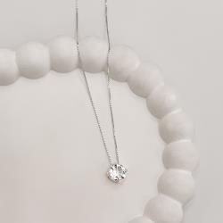 Colar zircônia cristal 8mm 45cm