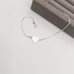 Pulseira entremeio coração 12mm corrente cartier