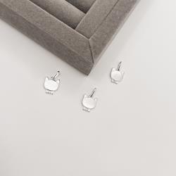 Pingente gato detalhe zircônia 11mm