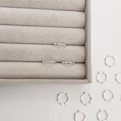 Piercing argola 11mm detalhe zirconias