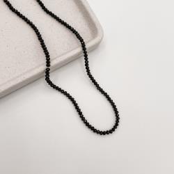 Choker cristal preto 3.5mm 40+5cm