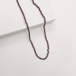 Choker cristal roxo 2mm com alongadora