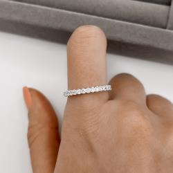 Anel aliança toda cravejada 2.5mm