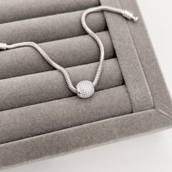 Berloque separador todo cravejado cristal 9mm