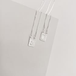 Escapulário medalhas Nsa. Sra. Aparecida e Nsa. Sra. do Carmo verso Salmos v15 60cm