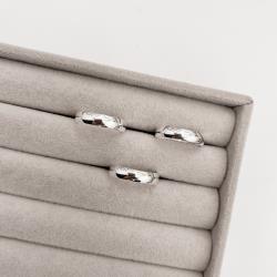 Aliança fio meia cana 4mm