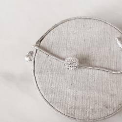 Berloque separador fio bolinhas 11mm