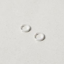 Argola click redonda cravejada 11mm detalhe corações