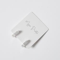 Argola 2 fios cravejados 16mm trava