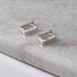 Argola click quadrada 11mm lisa