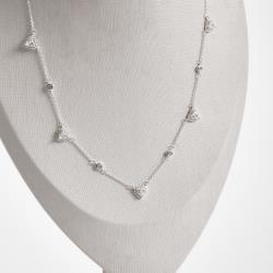 Colar entremeios zircônia redonda e zircônia coração com cravejado 7mm corrente cadeado 40+5cm