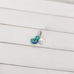 Berloque pingentes camaleão e placa escrito you are magic envelhecido