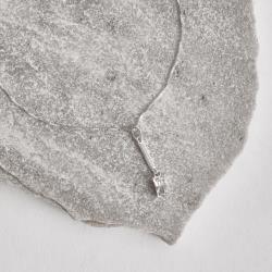 Colar pingente palito cravejado com zircônia retangular 11mm 45cm