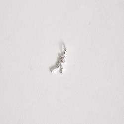 Pingente corredora cravejada 15mm