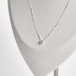 Colar zircônia redonda embutida 5mm 40cm