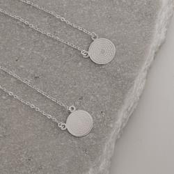 Escapulário medalhas Pai Nosso corrente cadeado 65cm