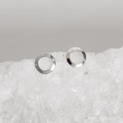 Brinco círculo vazado 10mm