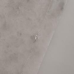 Pulseira entremeio zircônias redonda e oval 11mm 16+4cm