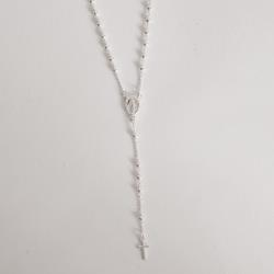 Terço cadeado bolas 2.5 45cm com fecho