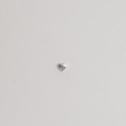 Piercing haste coração com zircônia 5mm