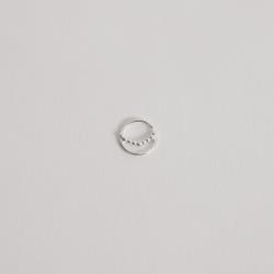 Piercing argola detalhe fio bolinhas 11mm