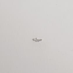 Piercing haste escrito love com zircônias 8mm