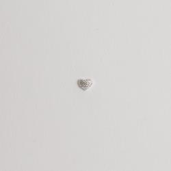 Piercing haste coração cravejado 6mm