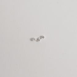 Piercing haste cluster 3 zircônias 11mm