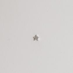 Piercing haste estrela cravejada 5mm