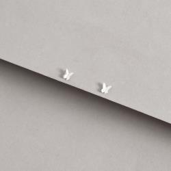 Brinco infantil borboleta vinco 5mm tarraxa baby