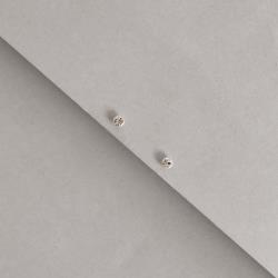 Brinco infantil zircônia 3mm cristal tarraxa baby - CI