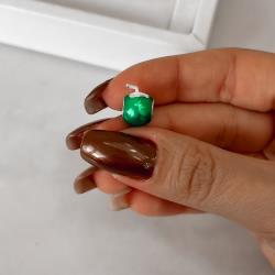 Berloque separador água de coco resina 12mm