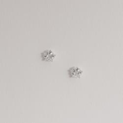 Brinco zircônia estrela 5mm