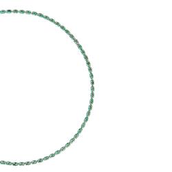 Pulseira Riviera zircônias ovais turmalina 2.1 16+4cm