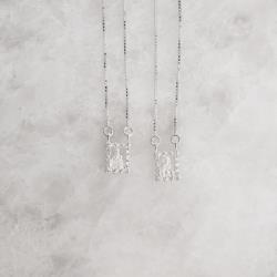 Escapulário tradicional medalhas cravejadas v15 60cm