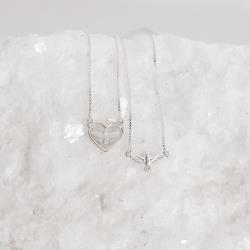 Escapulário Espirito Santo coração v15 60cm