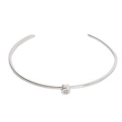 Bracelete zircônia redonda embutida regulável