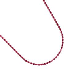 Colar Riviera zircônias ovais cereja 2.1 40+5cm