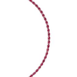 Pulseira Riviera zircônias ovais cereja 2.1 16+4cm