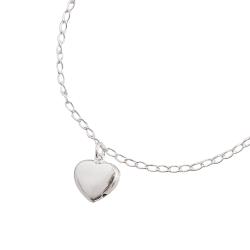 Pulseira pingente coração 11mm